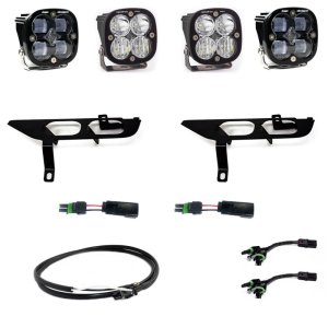 Ford F-150 Fog Light Pocket Kit - Baja Designs - Pro Series - Clear - `21-`27